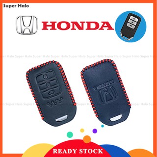 Bao da thật bảo vệ chìa khóa xe hơi Honda City Accord-3