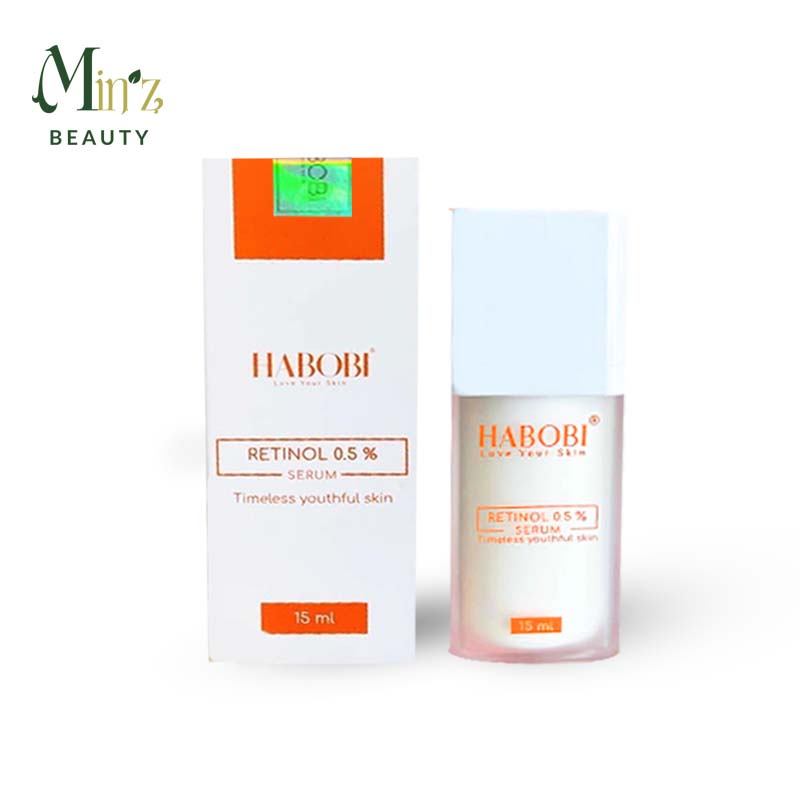 Tinh chất HABOBI Serum Retinol 0.5% - tăng sinh collagen, da dày khoẻ hơn, trẻ hoá và trắng mịn