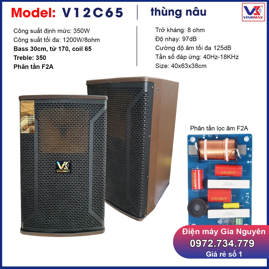 Loa full bass 30, công suất 400W, lọc âm phân tần F2A, từ 170, coil 65, treble 350