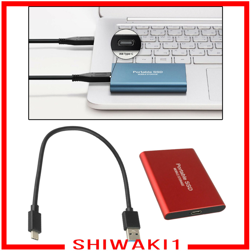 [SHIWAKI1]Metal 2.5\" USB 3.1 Gen-1 SSD External Storage Up to 1050 MB/s