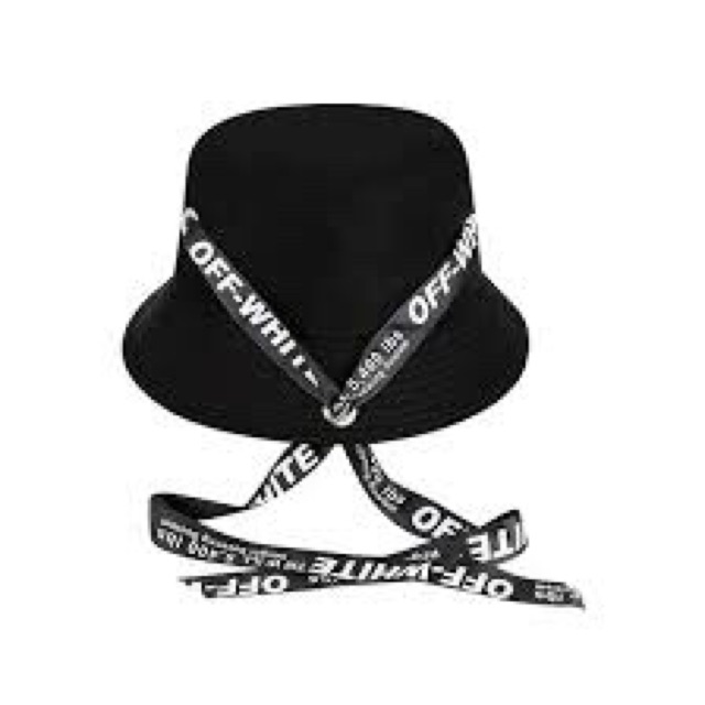 Mũ tai bèo dây off white