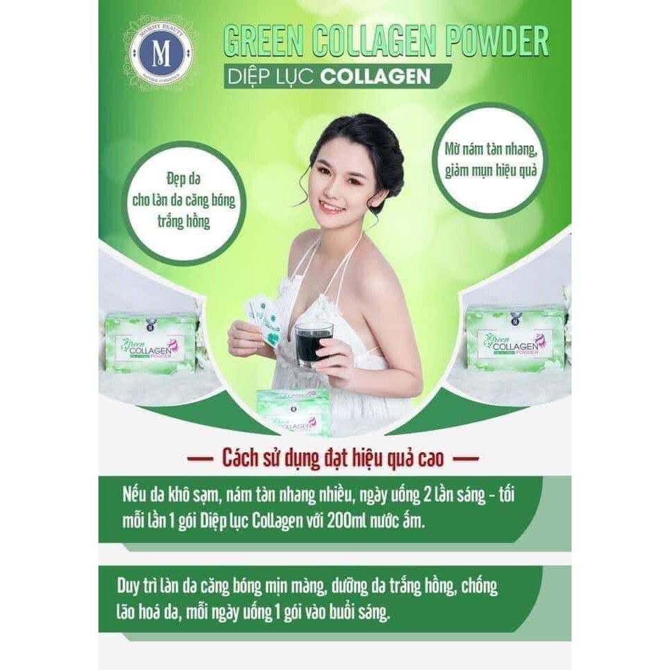 [FREE SHIP] Diệp lục collagen powder hộp 30 gói [CAM KẾT CHÍNH HÃNG] | BigBuy360 - bigbuy360.vn