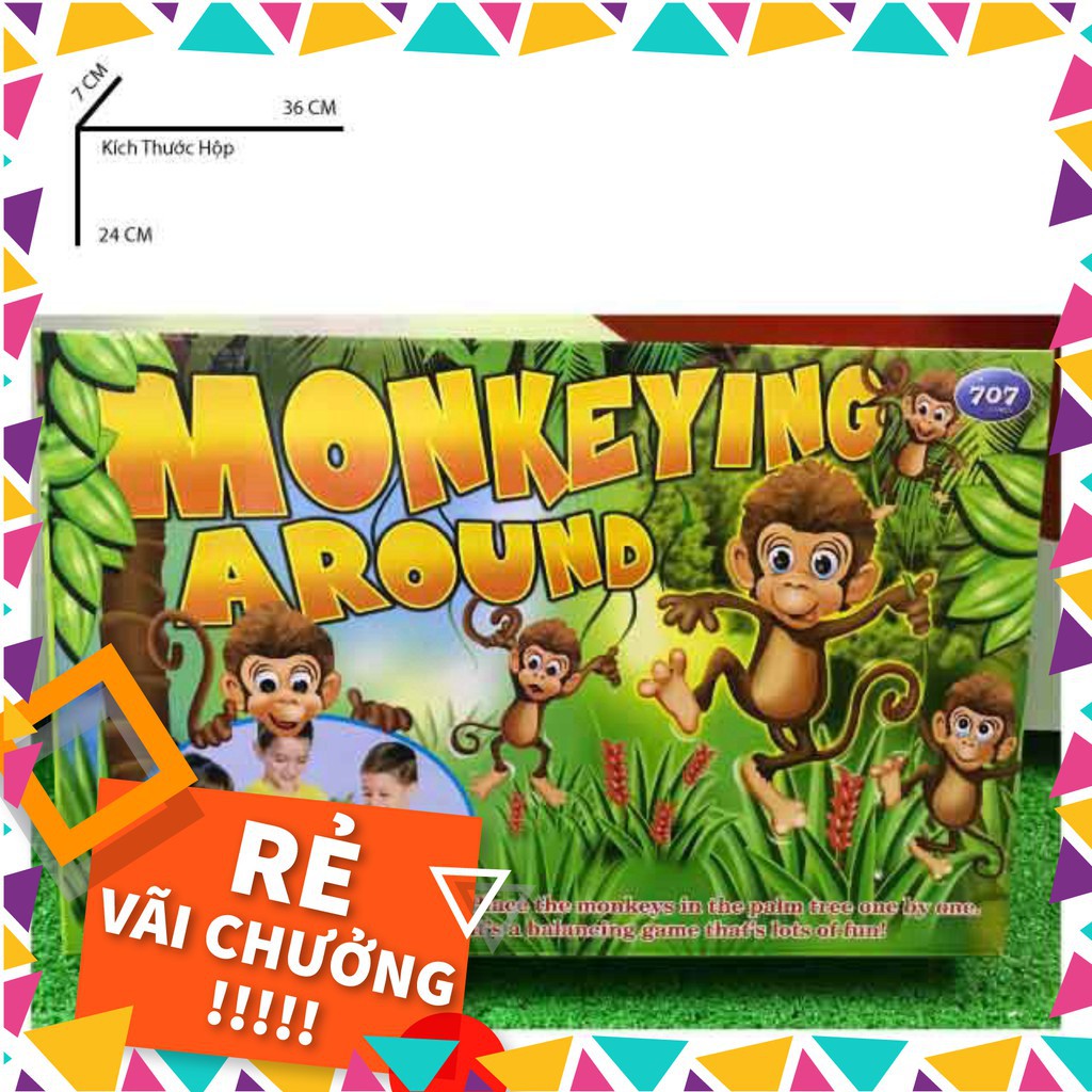 [tongkhotruongtien]  Board Game Trò chơi treo khỉ lên cây Monkeying Around  - 707-37