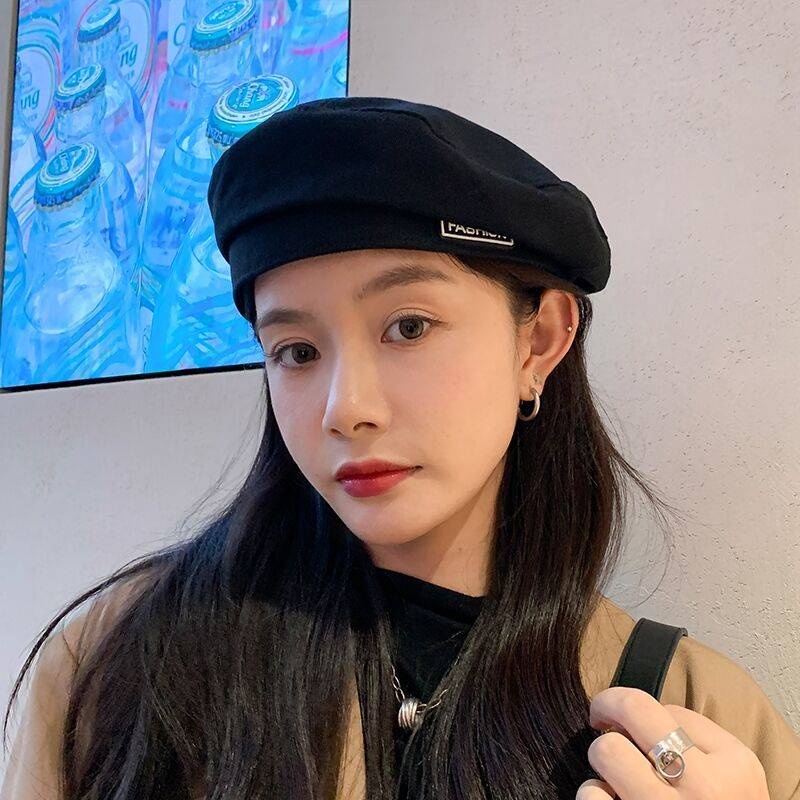 Mũ nồi len nữ Mũ Beret Phong Cách Retro Thời Trang Cho Nữ