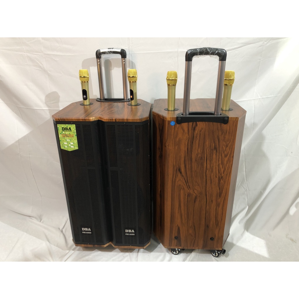 LOA KÉO ĐỈNH CAO DBA K88 BA ĐƯỜNG TIẾNG, BO MẠCH CHỐNG HÚ KÈM 2 MÍC KIM LOẠI UHF XỊN SÒ