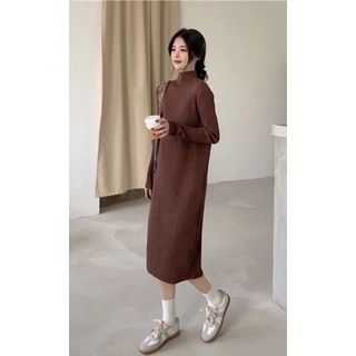 FREESIZE Đầm len body suông basic trẻ trung ( form 55-75 kí ) Hàng nhập khẩu 👗👗👗