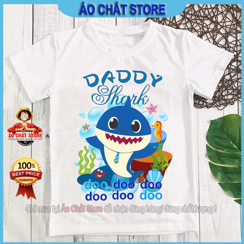 Áo thun BABY SHARK cho bé trai | bé gái siêu cute | chất đẹp BS01