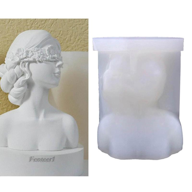[Fenteer1] Khuôn Silicone Làm Nến 3D DIY