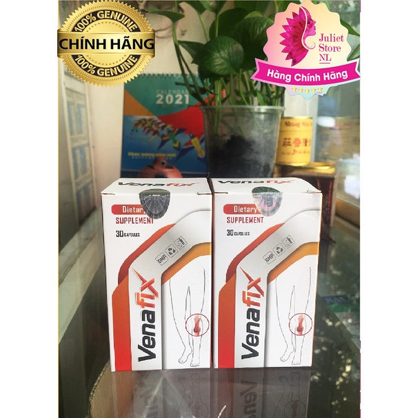 CHÍNH HÃNG VENAFIX VIÊN UỐNG ĐẨY LÙI SUY GIÃN TĨNH MẠCH TĂNG TUẦN HOÀN MÁU GIẢM ĐAU NHỨC CƠ CHÂN HIỆU QUẢ AN TOÀN