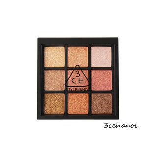 Bảng Phấn Mắt 9 Màu Dạng Nhũ "Lấp Lánh Ánh Sao" 3CE Multi Eye Color Palette #All Nighter