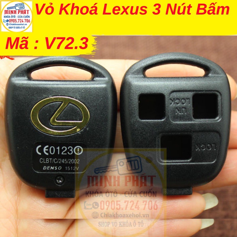 Vỏ Chìa Khoá Xe Lexus 3 Nút Bấm