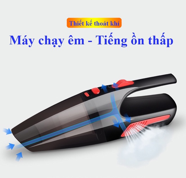 Máy hút bụi mini cầm tay không dây hút trên mọi bề mặt hàng cao cấp - Đông Bắc