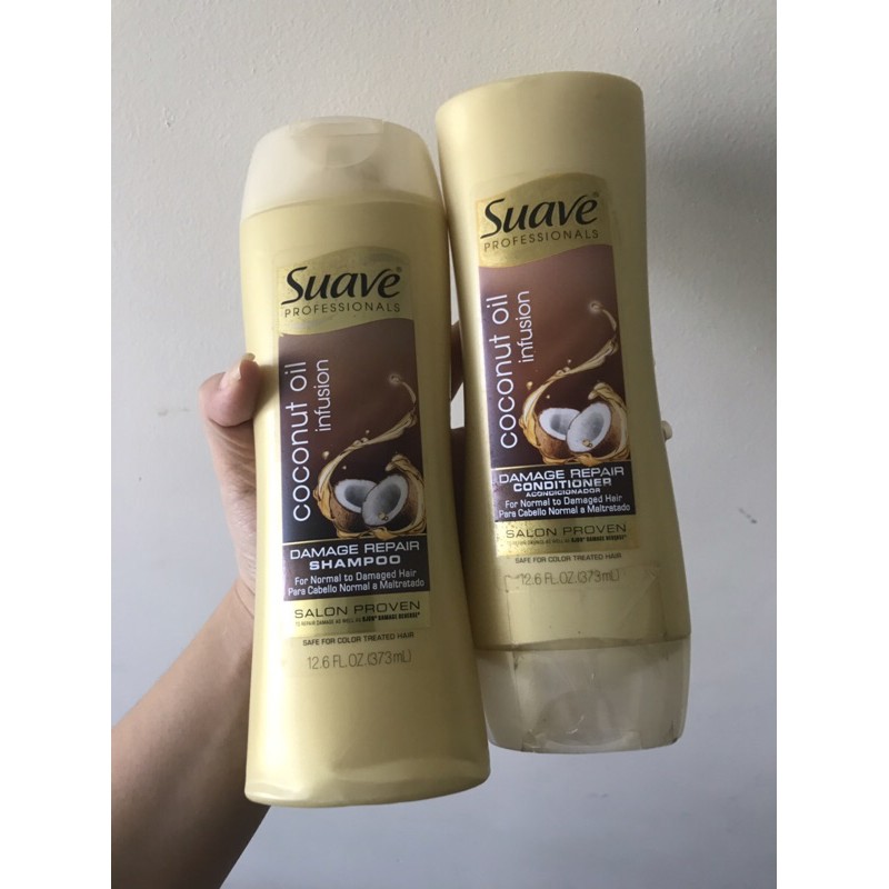 Dầu Gội/xả Suave Coconut Oil Infusion  (373ml)