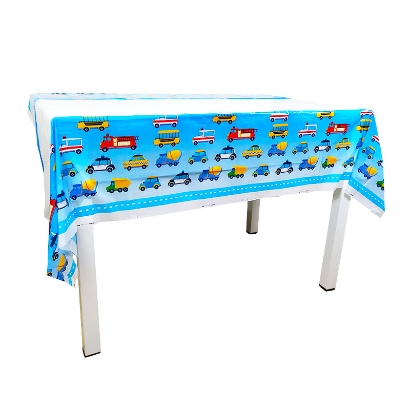 Bộ Khăn Trải Bàn Dùng Một Lần In Hình Hoạt Hình Trang Trí Tiệc Sinh Nhật 180x108cm