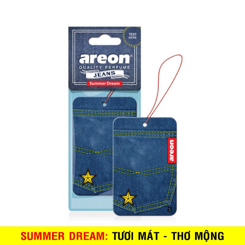 Lá thơm Areon Jeans Summer Dream