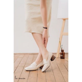 La Muse - Giày loafer cao gót Mindy
