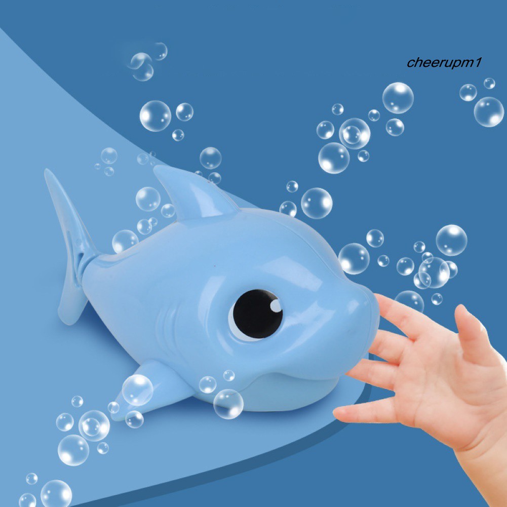 ★WJ★ 2Pcs Kid Baby Cute Wind Up Clockwork Shark Summer Swim Bath Water Play Game Toy