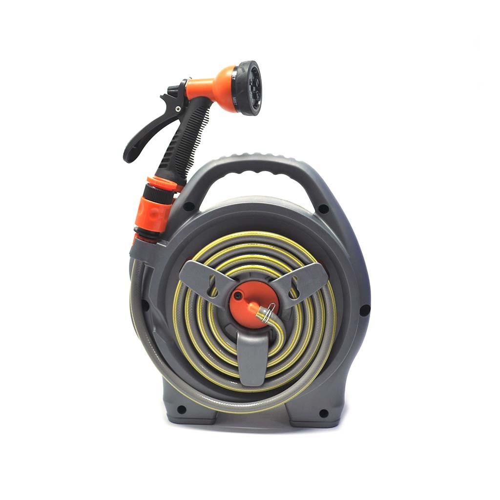 BỘ CUỘN ỐNG TƯỚI 12M , KÈM VÒI TƯỚI 6 CHẾ ĐỘ.