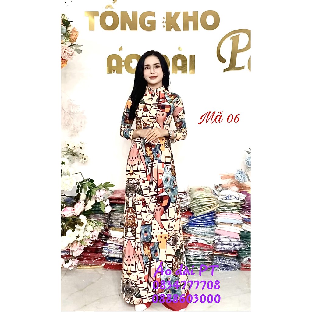 Áo dài truyền thống lụa nhật cao cấp