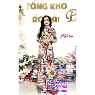 Áo dài truyền thống lụa nhật cao cấp