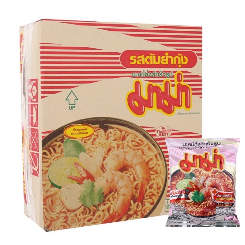 THÙNG MÌ GÓI MAMA HƯƠNG TOMYUM CHUA CAY ( 30 gói x 55G )