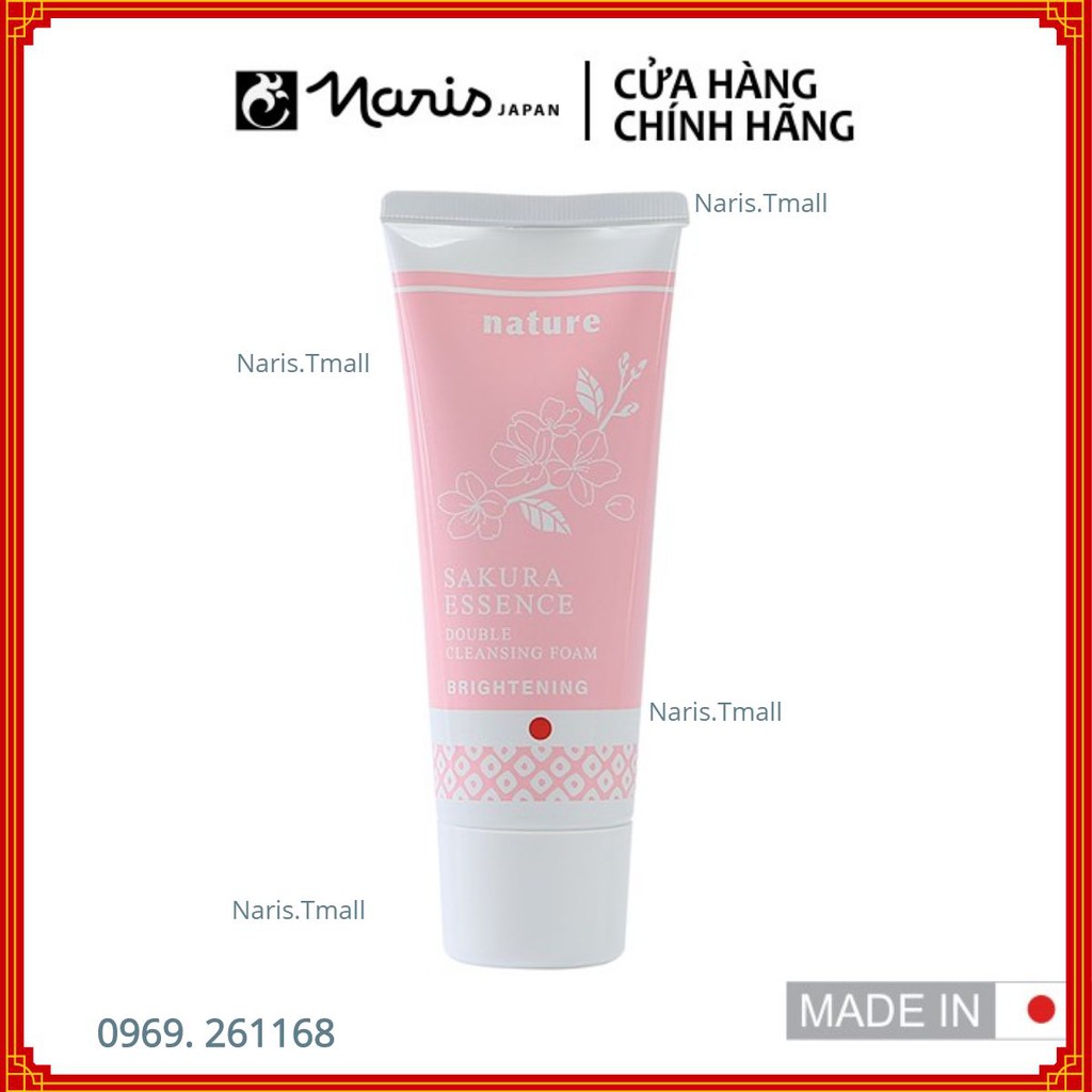 Sữa Rửa Mặt Naris Nature Dưỡng Sáng Da Chiết Xuất Hoa Anh Đào Sakura 100g Nhật Bản