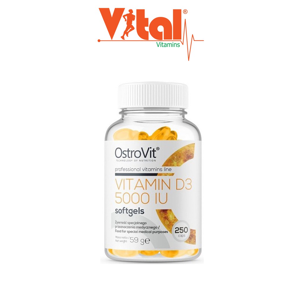 Viên Bổ Sung Vitamin D3 5000iu Ostrovit - 250 viên