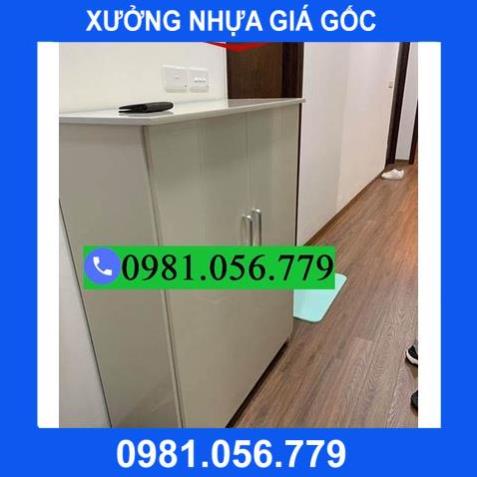 Tủ nhựa đựng giầy dép 2 cánh đơn giản TG06