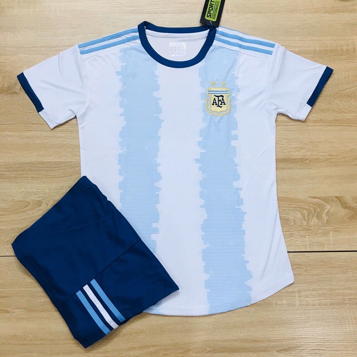 Áo Đá Bóng Đẹp 🏆 FREESHIP 🎯 Giảm 15k Đơn từ 310k Khi Nhập [NCVV15D] Áo Đấu Argentina Thun Lạnh