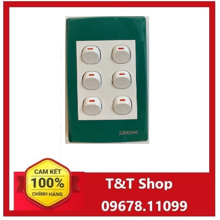 Mặt 4,5,6 công tắc âm tường Lioa