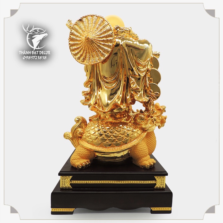 Tượng Phật Di Lặc Bồ Tát Đứng Trên Long Quy Cầu Tài Lộc, Quà Tặng Tân Gia Khai Trương, Bàn Thờ Thần Tài Thổ Địa