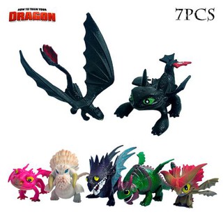 Bộ 7 tượng mô hình nhân vật phim how to Train Your Dragon