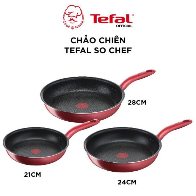 chảo chiên Tefal So Chef size 21,24,28 hàng chính hãng