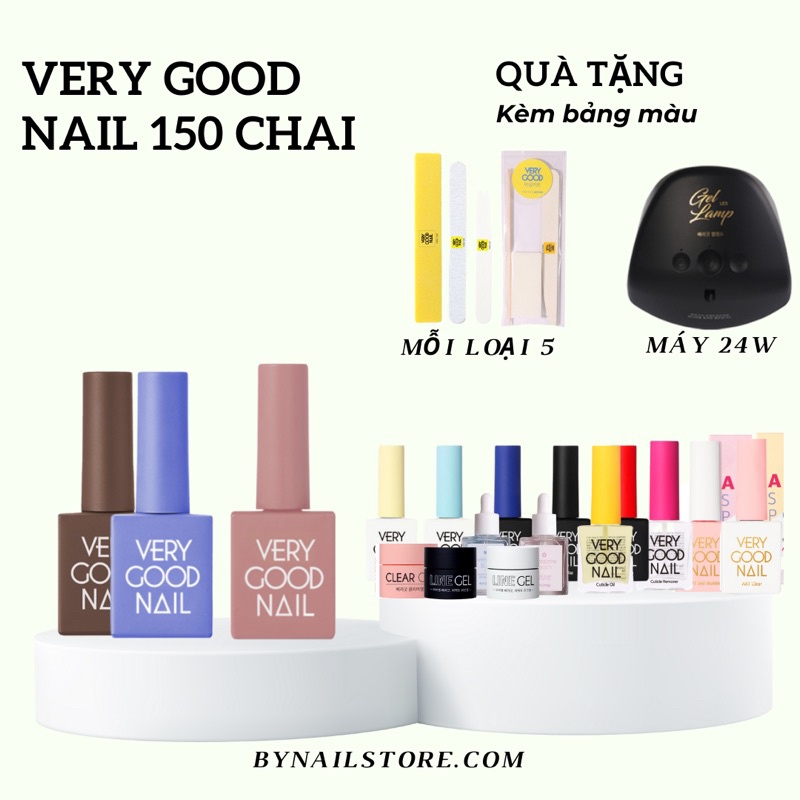 [Very good nail] Bộ sản phẩm sơn gel cao cấp Hàn Quốc  Very good nail event  150 chai ( tuỳ ý chọn màu )