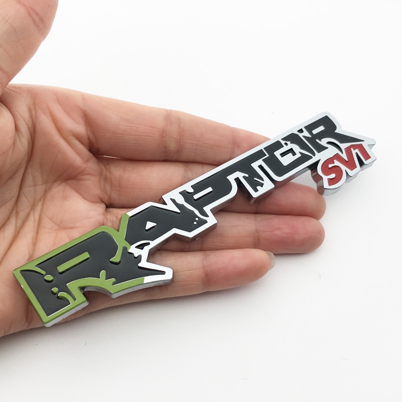Miếng Dán logo Raptor SVT 3D Bằng Kim Loại Cho Xe Hơi Ford F150 F250 F350 F450 F550 2010-2014 Fx4
