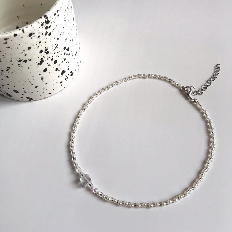 Dây Chuyền Pha Lê Vuông Bling Bling