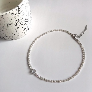 Dây Chuyền Pha Lê Vuông Bling Bling