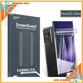 Bộ 3 Dán Dẻo Gor Samsung Galaxy Note 20 Ultra, 5G (3 miếng dán trước+1 dán sau)