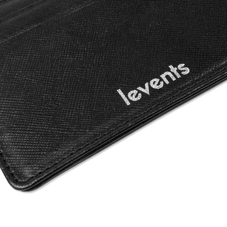 Ví Levents Card Holder/ Black Wallet Chất Simily Giả Da Unisex