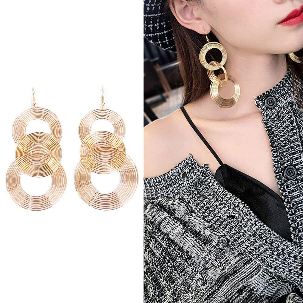 Hoa Tai Dáng Dài Phối Tua Rua Phong Cách Bohemian Thời Trang Cho Nữ