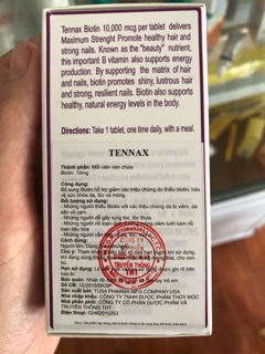 Viên uống mọc tóc biotin tenmax( có ảnh thật sau sử dụng)