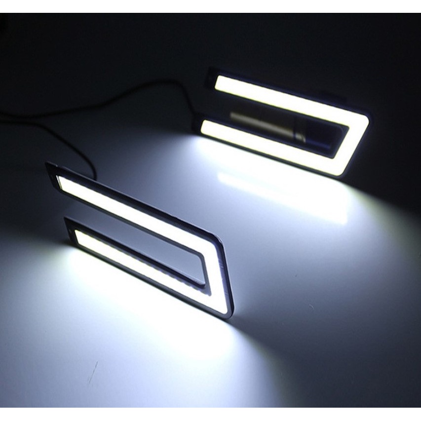 Đèn Pha LED COB IP65 Ánh Sáng Trắng Chống Thấm Nước Hình Chữ U Chất Lượng Cao Cho Xe Hơi