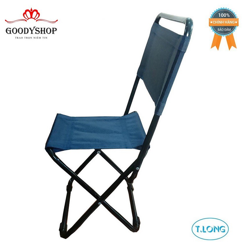 Ghế sắt có lưng tựa Thanh Long GS-03L Sản phẩm thích hợp sử dụng trong gia đình, các quán cà phê, đi câu cá...Goodyshop