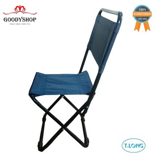 Ghế sắt có lưng tựa Thanh Long GS-03L Sản phẩm thích hợp sử dụng trong gia đình, các quán cà phê, đi câu cá...Goodyshop