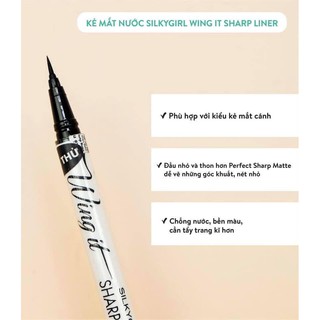 Kẻ Mắt Nước Silky Girl Wing IT Sharp Liner