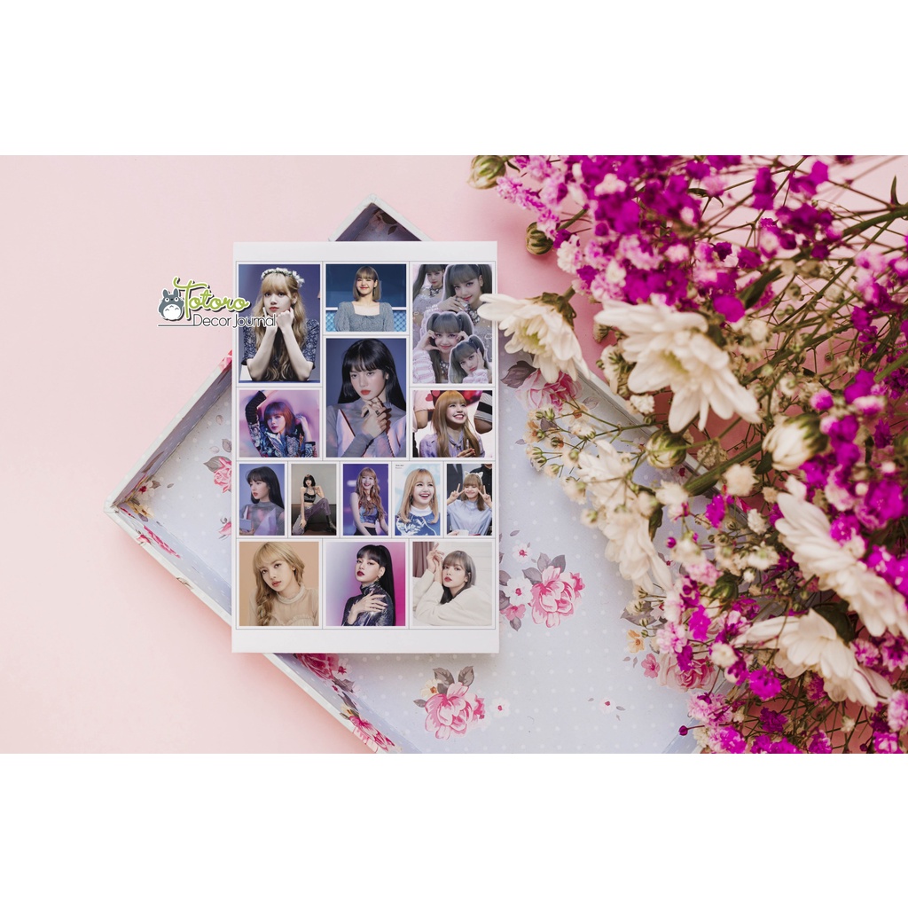 Hình dán Lisa Blackpink khổ a4 chưa cắt