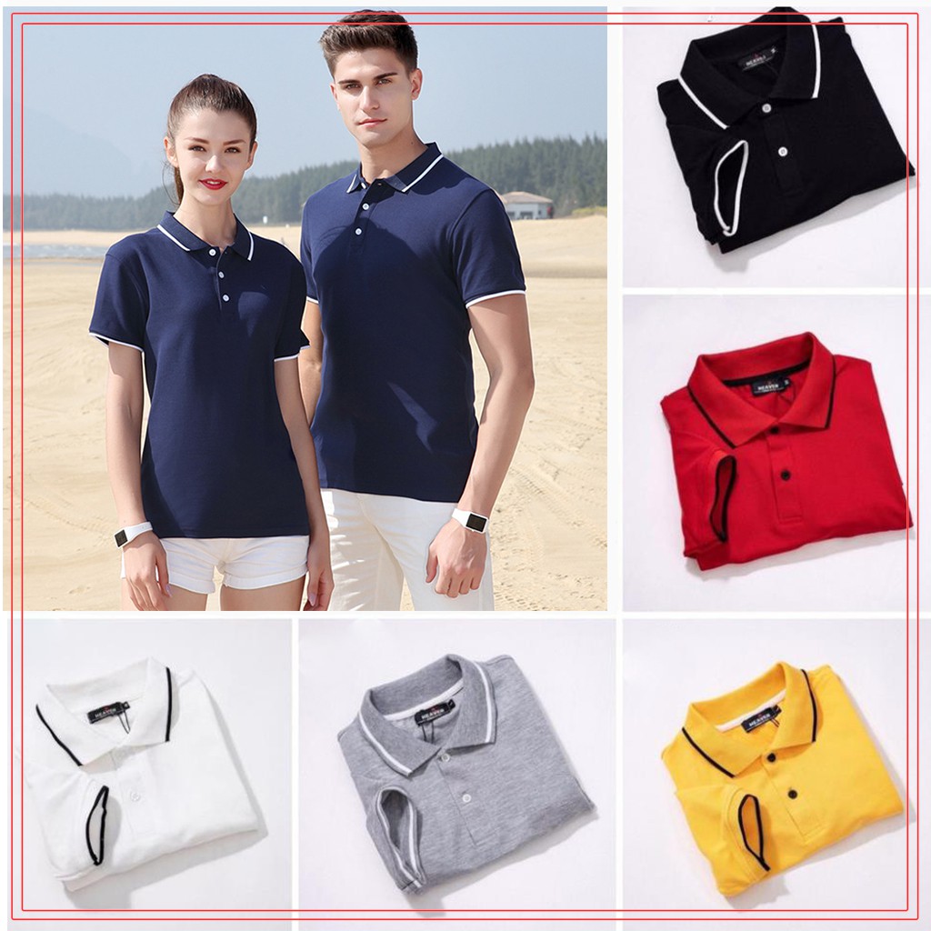 Áo đôi nam nữ có cổ (polo) (Size S-3XL)