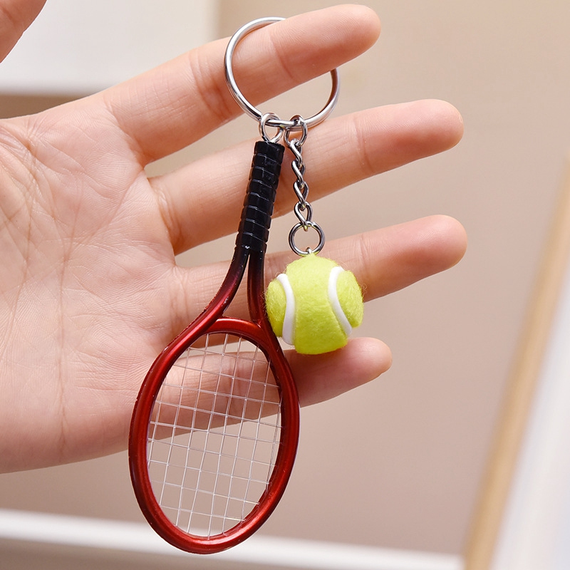 1 Móc Khóa Hình Vợt Tennis Dễ Thương
