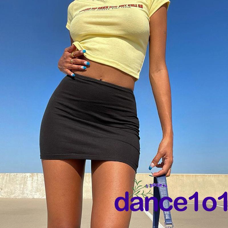 ✡Mz❣Chân Váy Ngắn Lưng Cao Màu Sắc Đơn Giản Cho Nữ