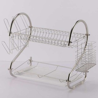 Kệ Úp Bát Inox 2 Tầng